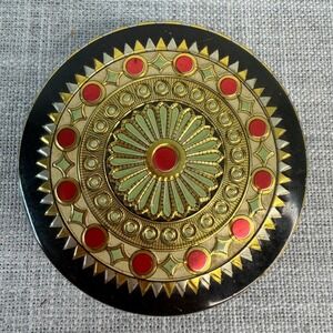 Baret Ware Miniature Container Made in England Small 3" Round Tin Cottagecore